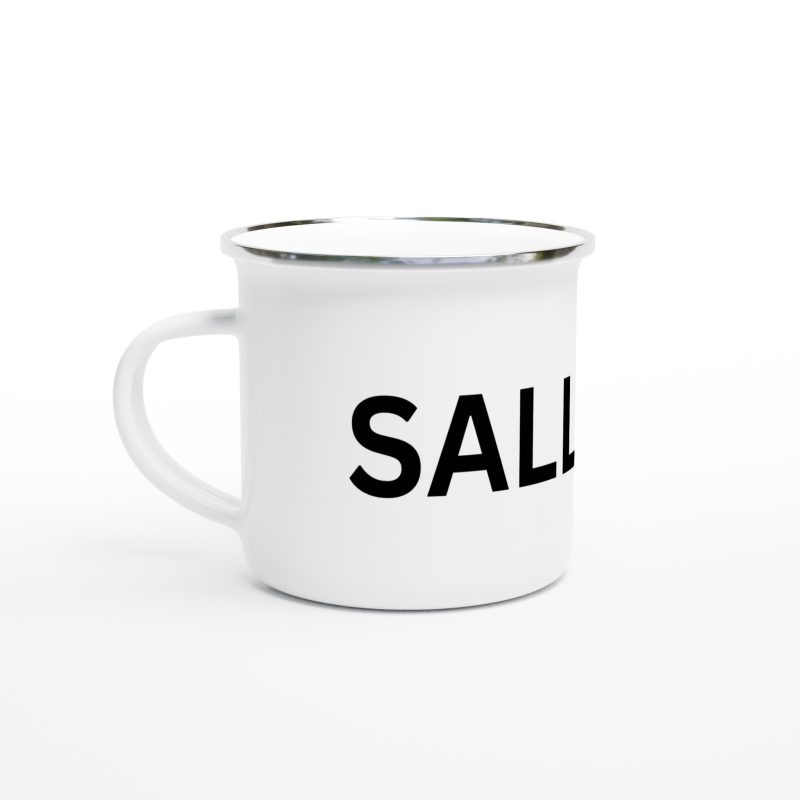 Salliday White 12oz Enamel Mug